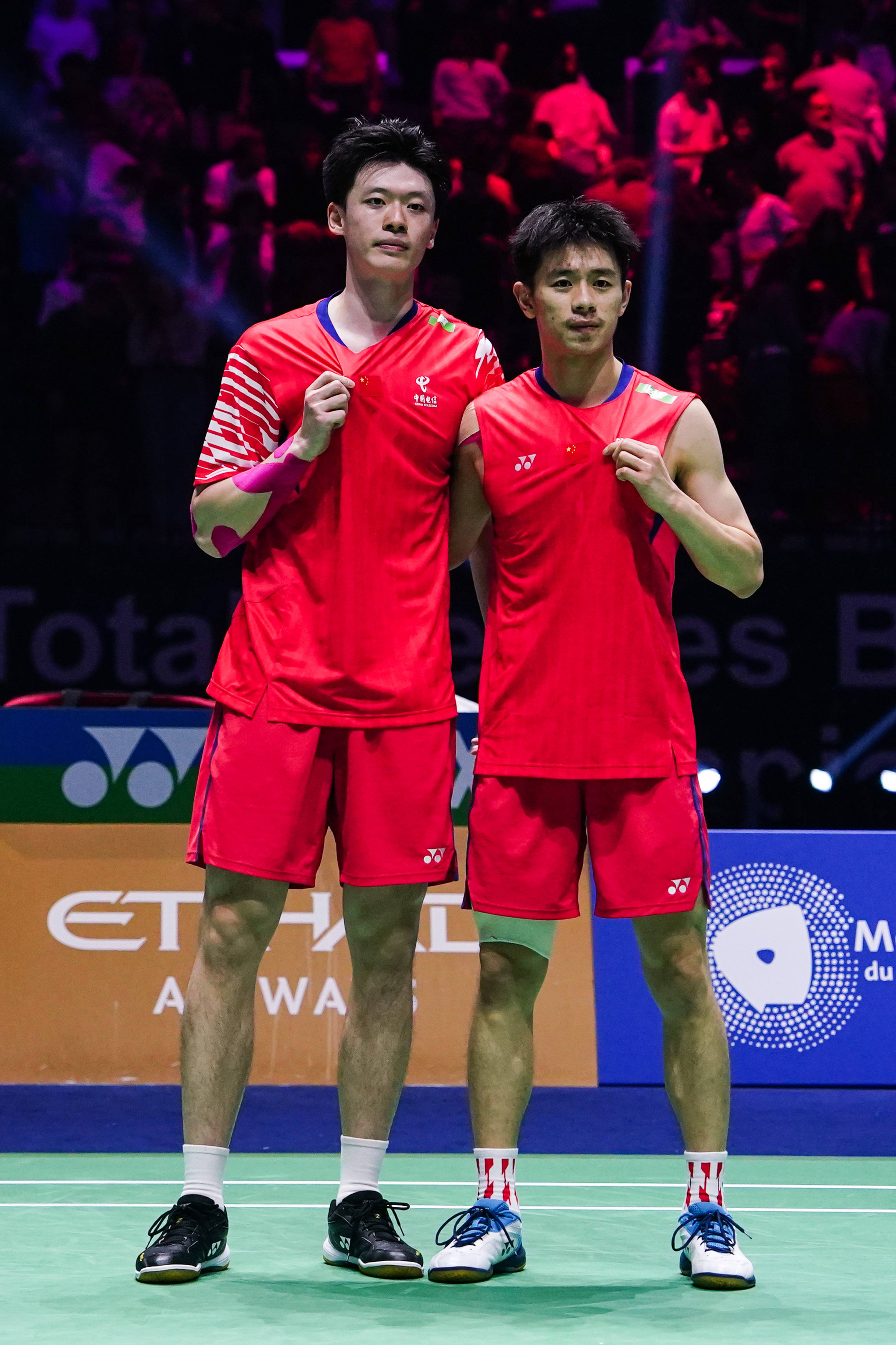 （体育）羽毛球——世锦赛：陈柏阳/刘毅晋级男双决赛