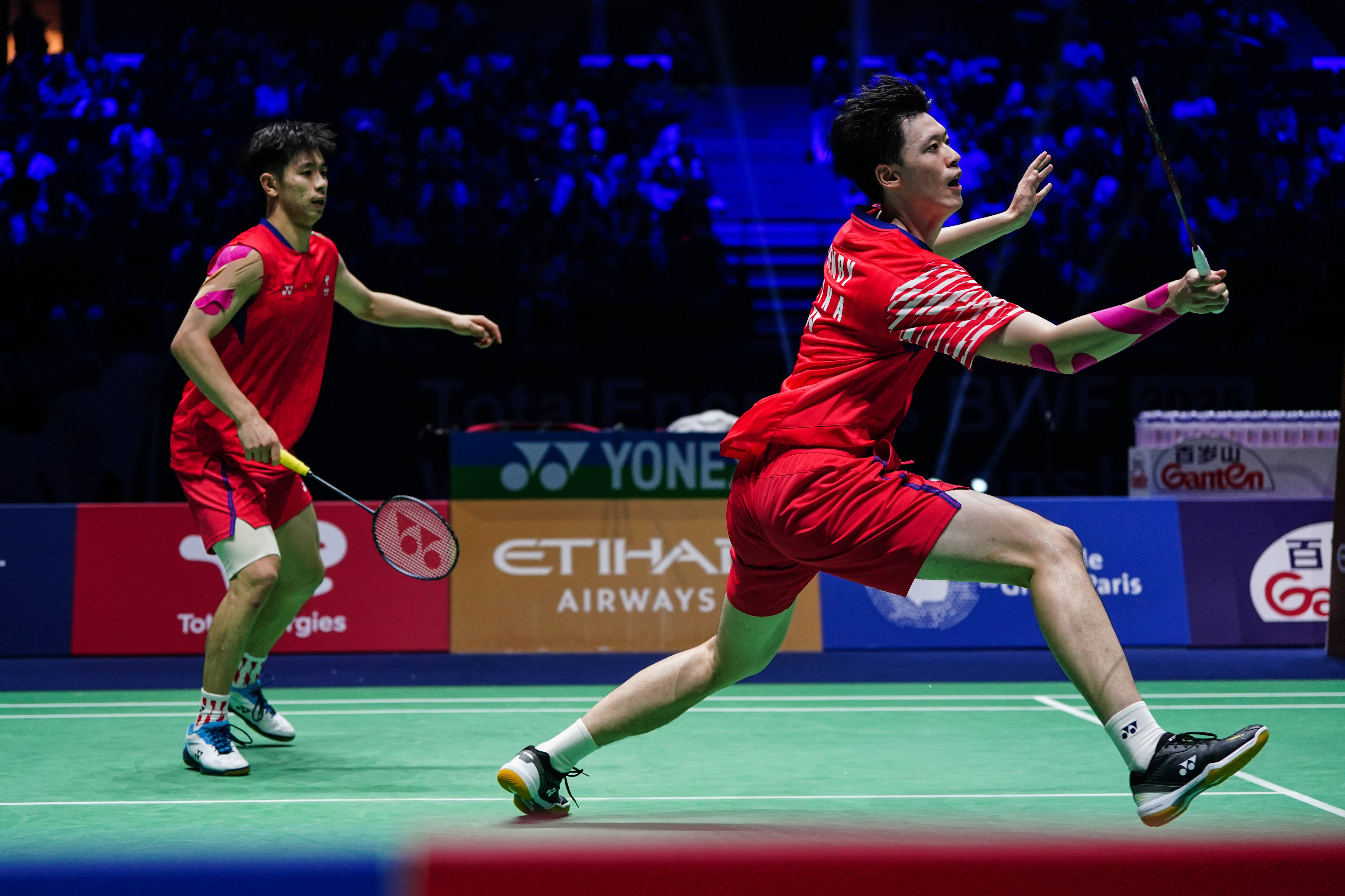 （体育）羽毛球——世锦赛：陈柏阳/刘毅晋级男双决赛