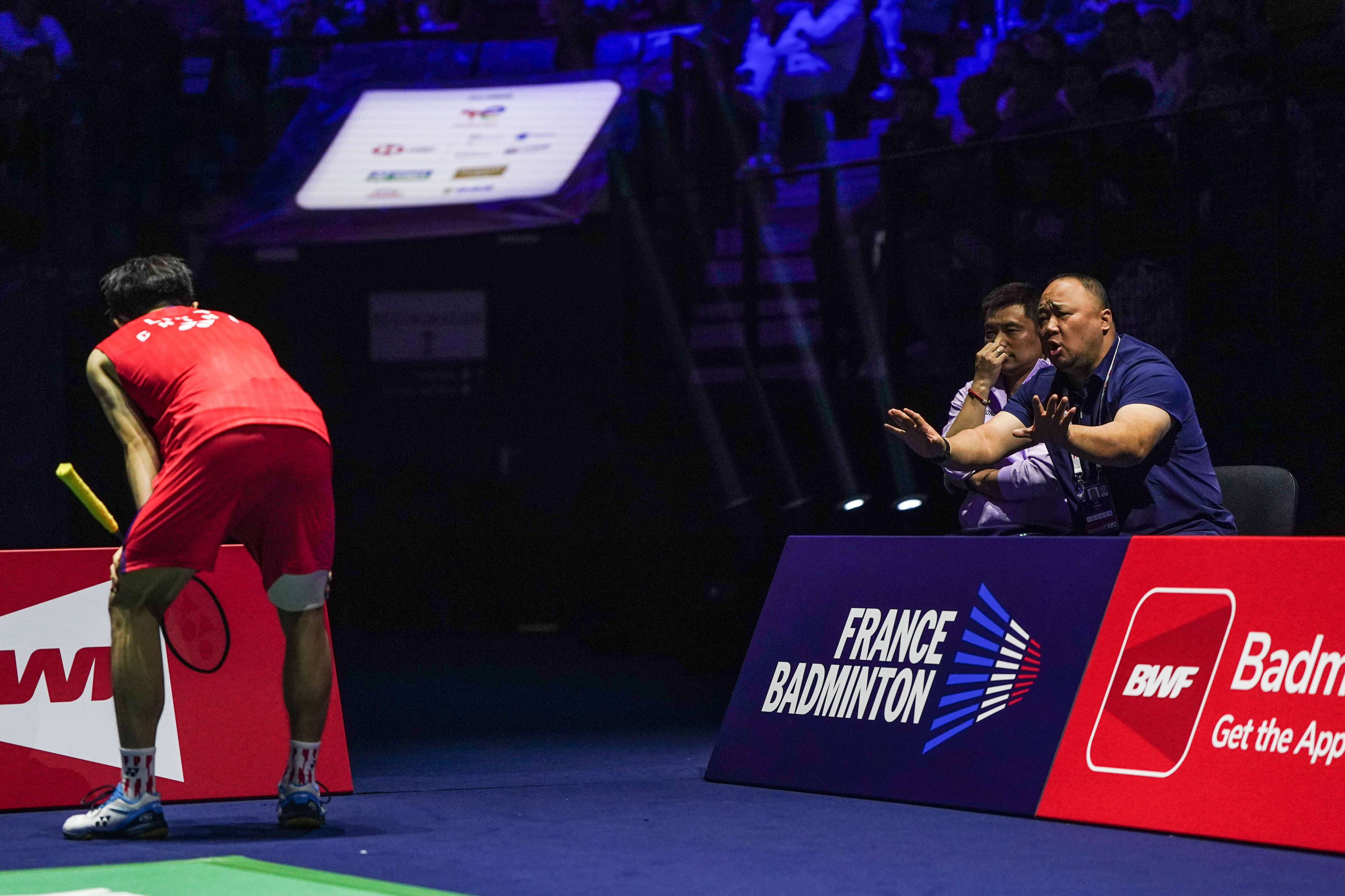 （体育）羽毛球——世锦赛：陈柏阳/刘毅晋级男双决赛